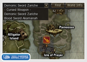 Cursed Swords no Mapa